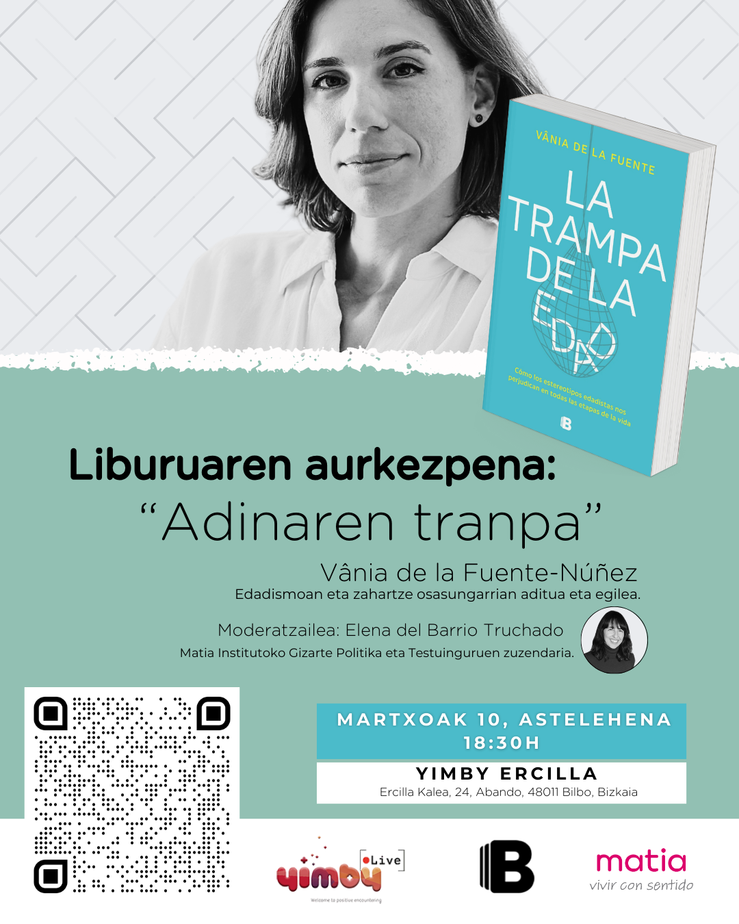 Cartel anunciador de la presentación del libro